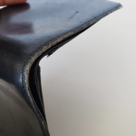 Gucci Designer Men's Card Wallet Black Silver Bifold 4x3 Leather Folding Medium - Picture 11 of 12